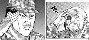 ハゲ　ヒゲ　敬礼